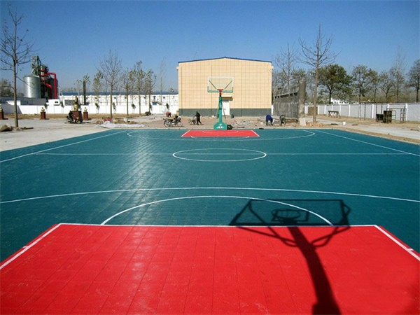 悬浮地板拼装篮球场